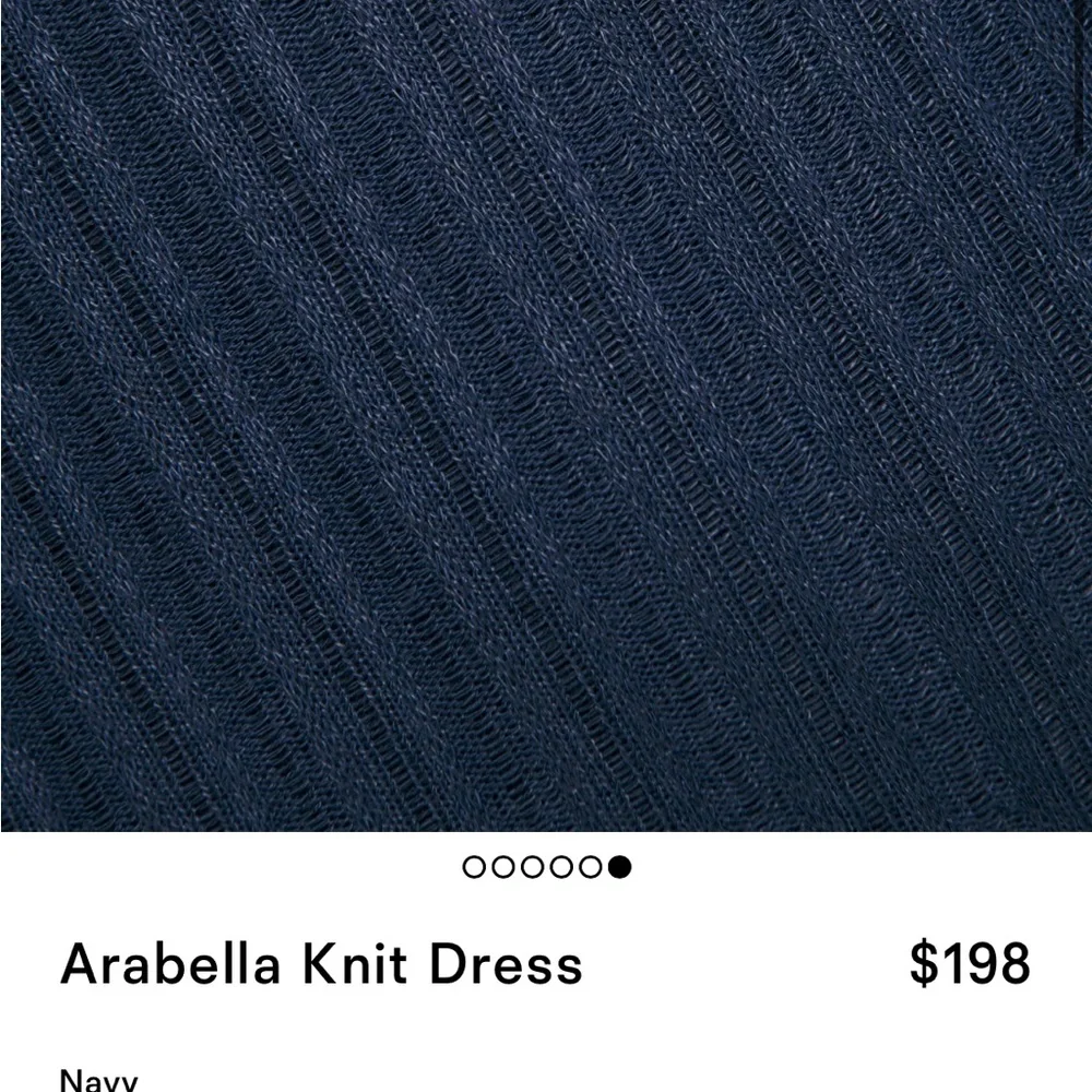 NWT Reformation Arabella Knit Dress in Navy Small - Picture 2 of 9